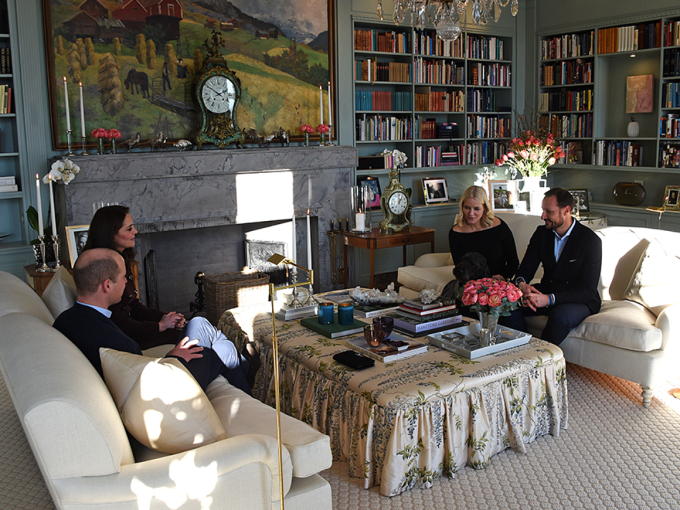 Kronprinsparet inviterte Prins William og Hertuginne Catherine til lunsj på Skaugum. Foto: Sven Gj. Gjeruldsen, Det kongelige hoff